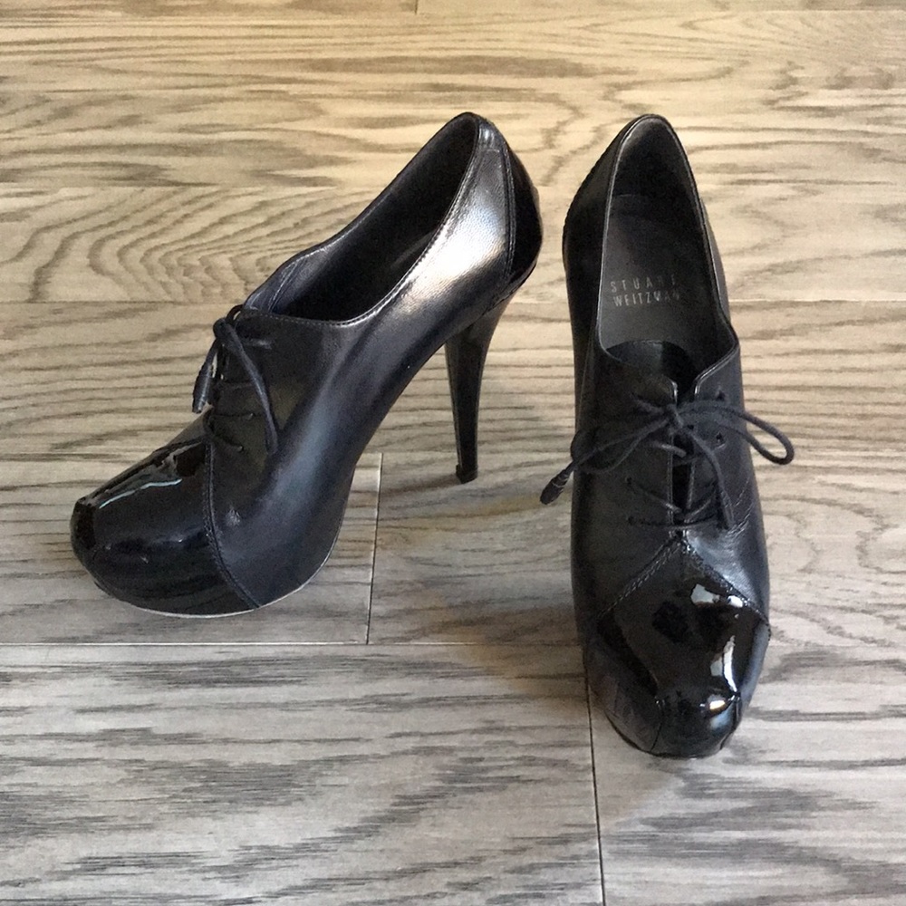 COPY - Stuart Weitzman Vintage Y2K Lace-Up Heels | Size 7.5 - Picture 2 of 14